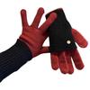 Women's Extra Long Color Block Wool Blend Windproof Gloves - Winter Cycling & Warmth