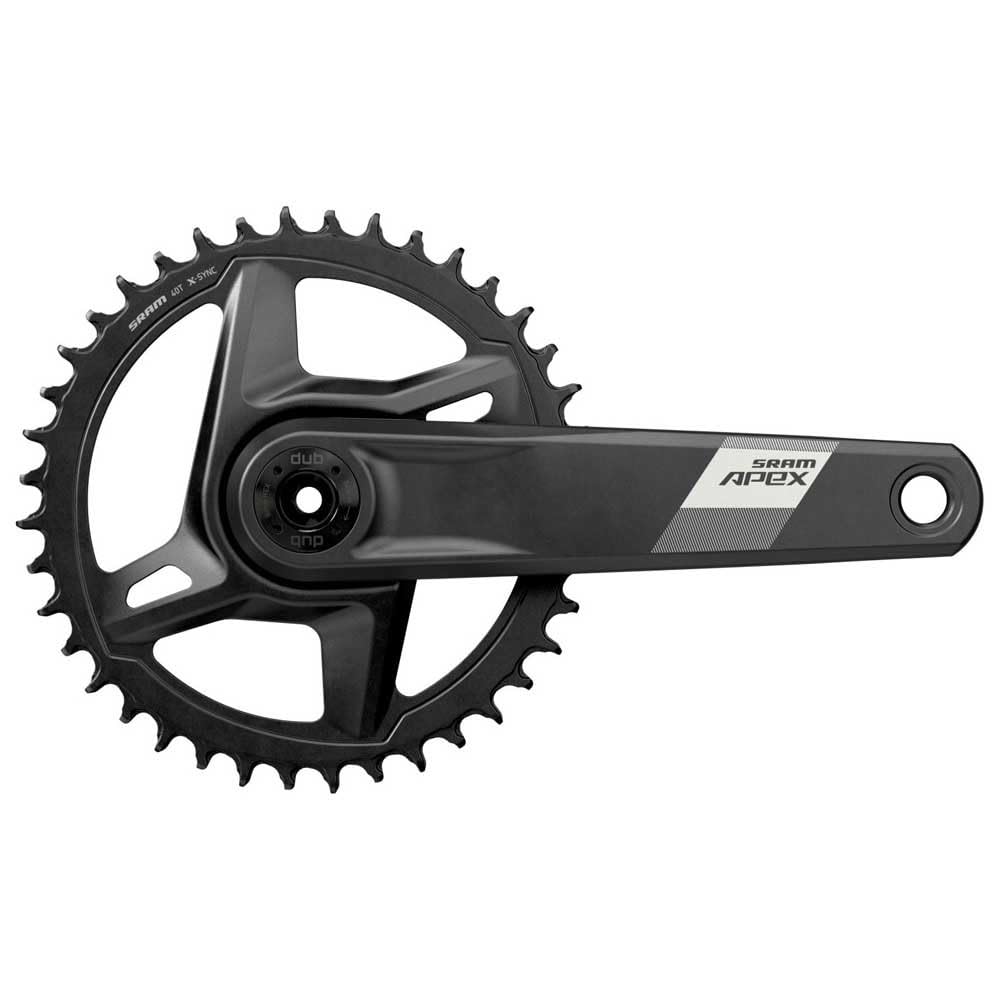 SRAM Apex D1 Crankset Direct Road Disc Speed 12, Spindle 28.99mm, BCD Mount, 42, Dub, 170mm, Black,