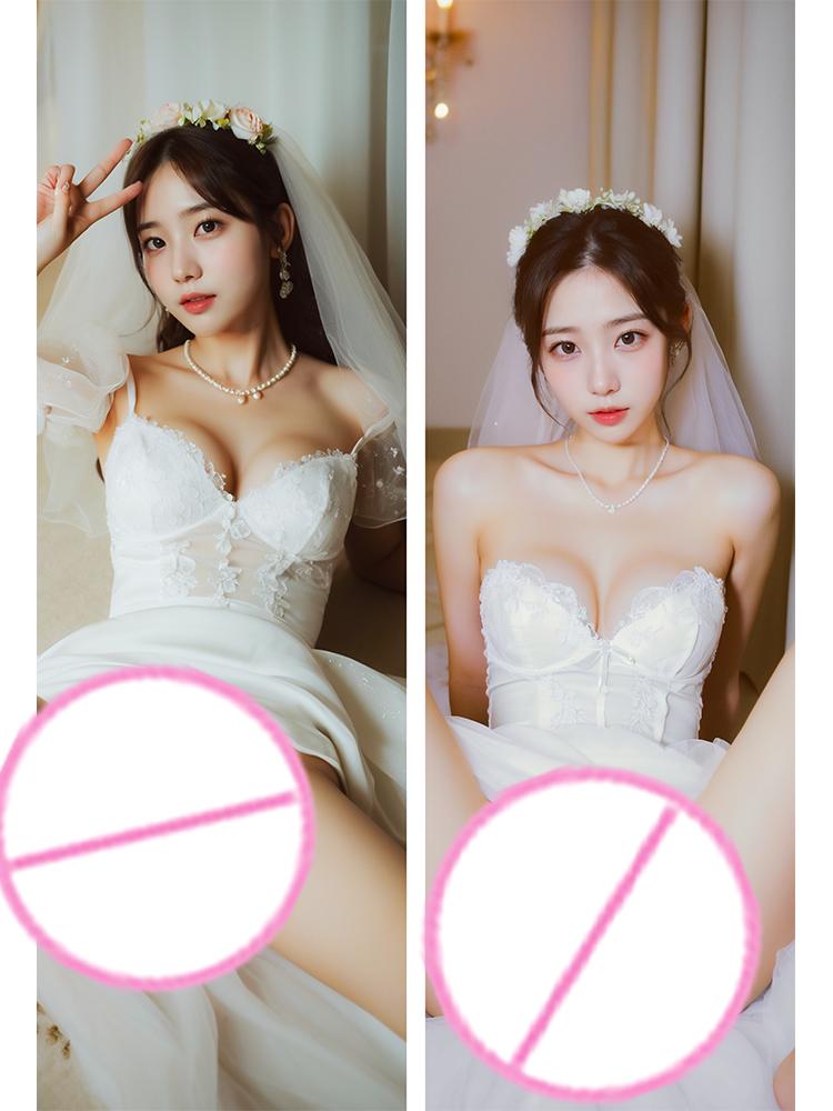 Dakimakura anime White wedding dress girl Double-sided Print Life-size body pillows cover Adult pillowcase Customizable 40x120cm