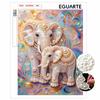 Handmade Iridescent Pearl Elephant DIY Painting Creative Interior Wall Art Fine Gift For Household Home Space Beautification Wall Decor Mural