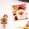 100pcs- Santa Cookie Hot Seal Bags Handmade Candy Nougat Biscuit Packaging Christmas New Year Party Decoration Supplies Zipper B
