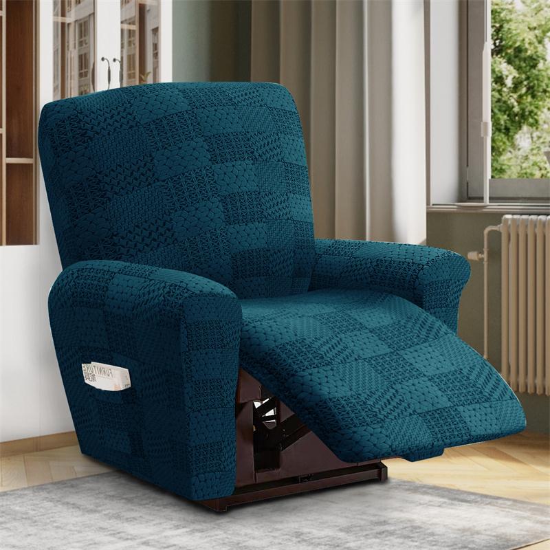 Elastic Recliner Sofa Cover Jacquard Spandex Lazy Boy Armchair Covers Stretch Removable Sofa Slipcovers Furniture Protector