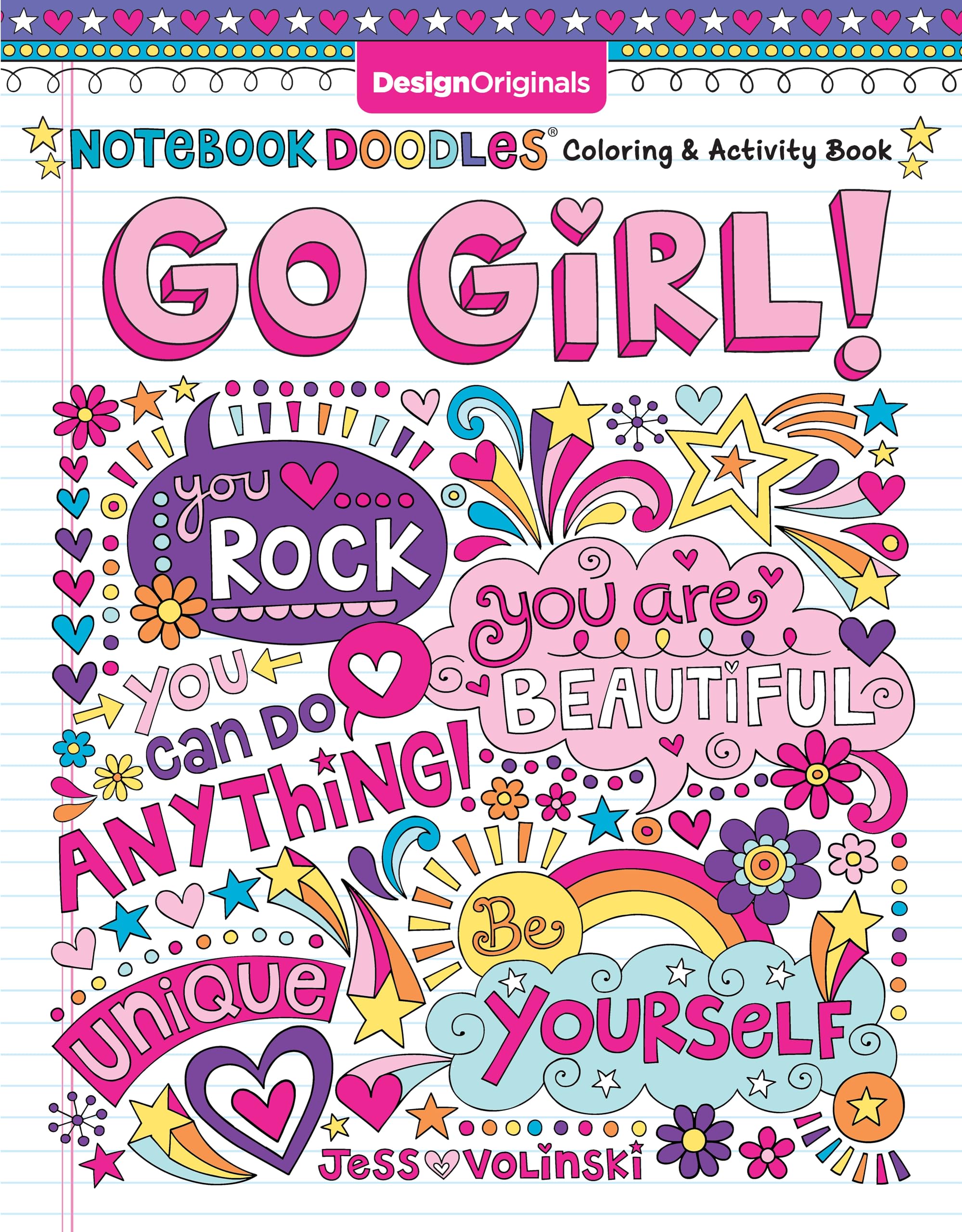 

Notebook Doodles Go Girl!: Coloring & Activity Book: 6