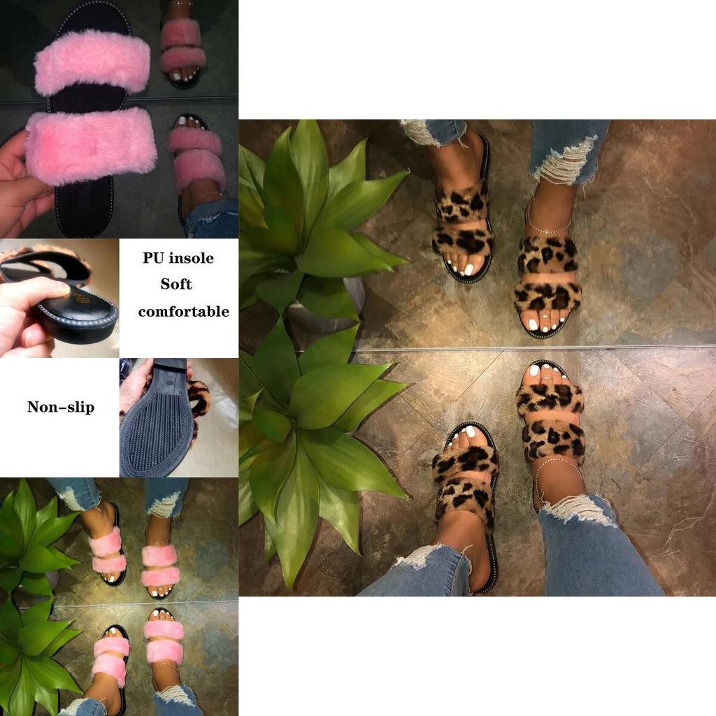 Cozy And Soft Women Fur Fluffy Sliders Slippers Perfect For Summer Relaxation