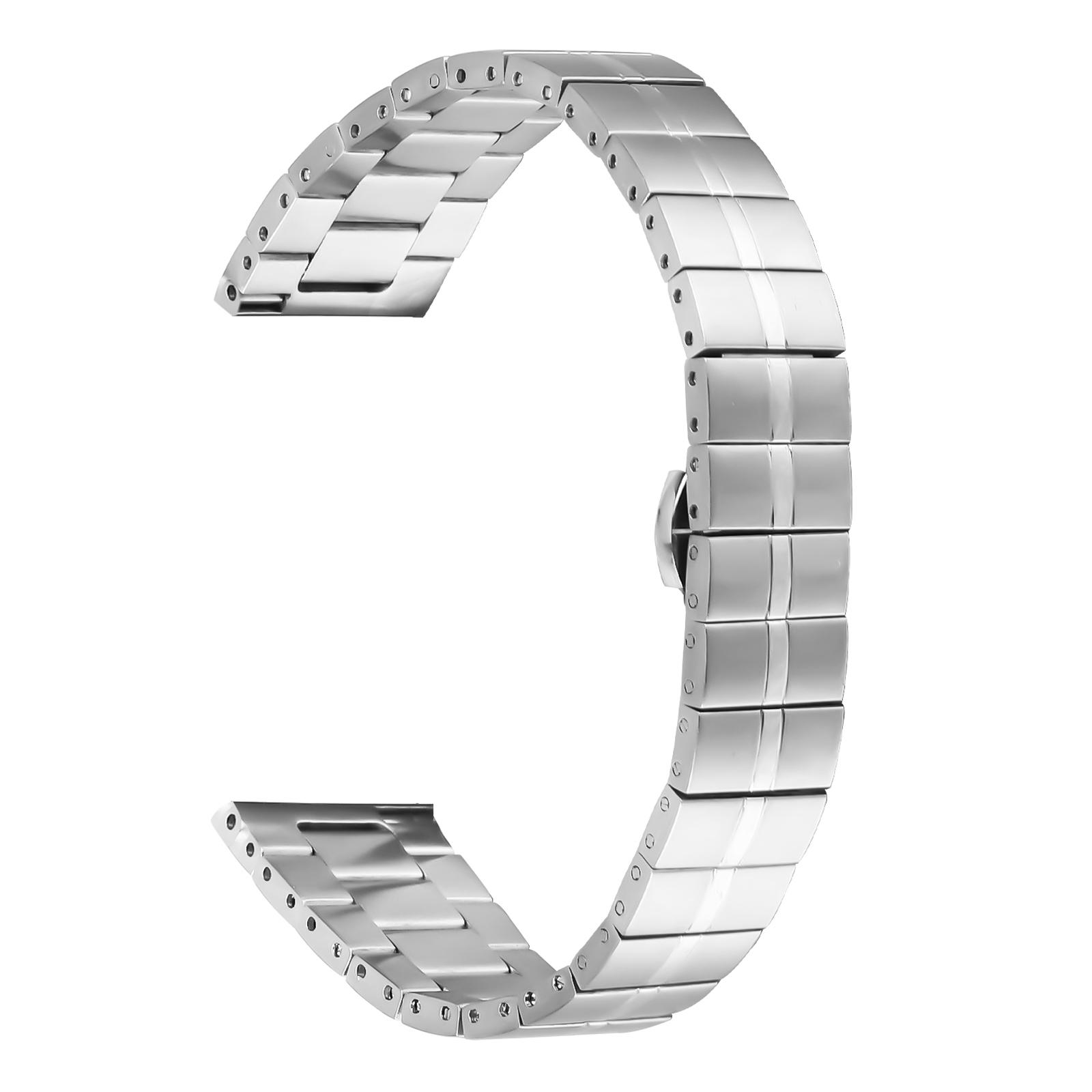 

For Garmin Approach S40/Forerunner 158 Stainless Steel Strap Line Design Replacement Wrist Band Silver