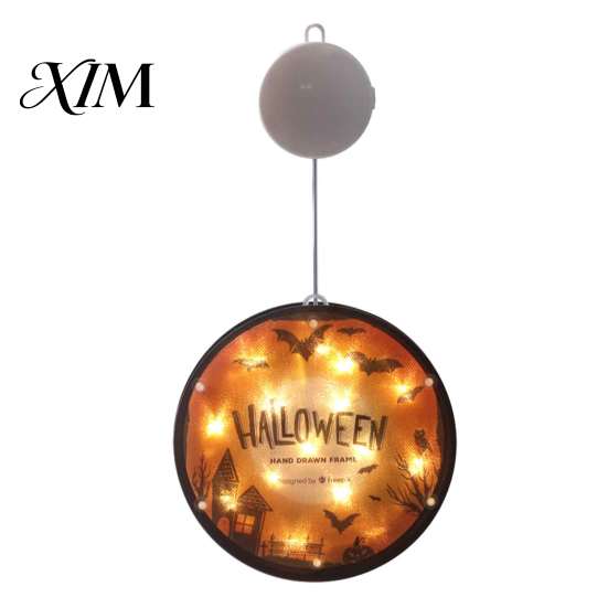 Battery Powered Ghost Light Halloween Window Decor Light, Pumpkin Fairy Hanging Lamp String Lantern for Party, Spooky Decoration, Festive Prop