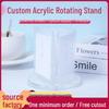 Acrylic Three-Sided Rotating Display Stand for Menus and Cards