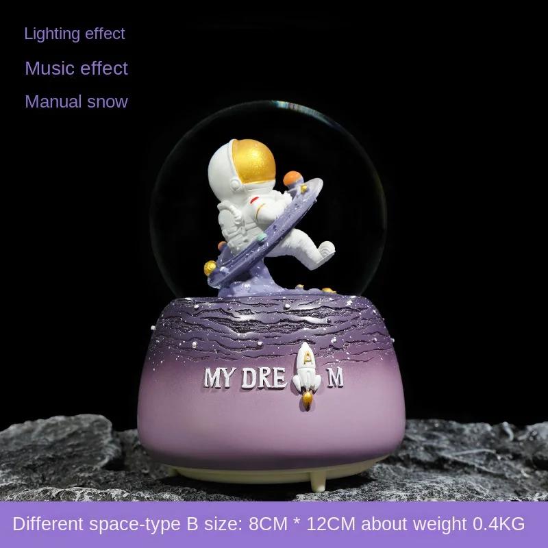 

Творческий разный Время и пространство астронавт хрустальный шар светящаяся музыкальная шкатулка украшение дома снежная музыка дети студенческие подарки