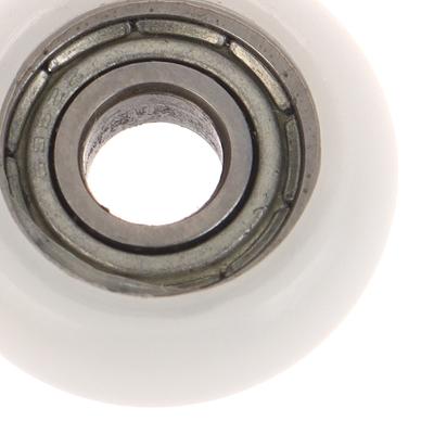 2Pcs 695Zz 5X18X6Mm Pom Nylon Round Type Roller Wheels Pom Wrapped 695Zz Bearing Pulley Plastic Wheels