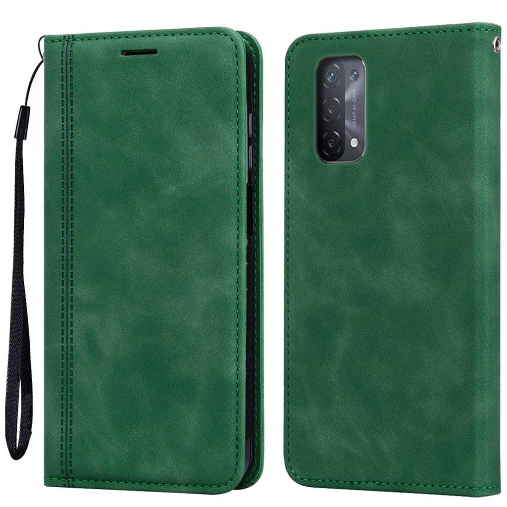 Magnetic Closure Flip Wallet Phone Case for OPPO A74 5G,A54 5G Vintage PU Leather Card Holder Cover