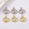 5pcs New Alloy Pearl Shell Pendants Charms for Jewelry Making Necklace Earrings Bracelet DIY Handmade Accessories Supplies