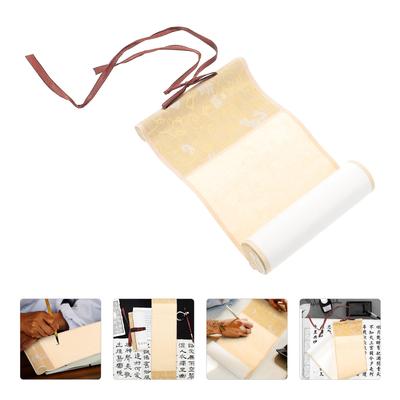 Chinese Calligraphy Scroll Rice Paper Blank Wall Hanging Decor for Brush Painting Writing Home Office Art Studio Scroll Decor
