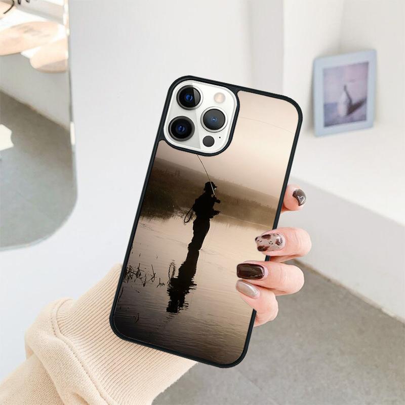 Fishing Fisherman Phone Case For iPhone 17 Air 16 15 14 11 12 13 Pro  MAX Plus coque Cover Shell