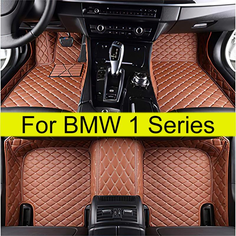 Car Floor Mats For BMW 1 Series MK2 F20 2012~ Carpets Rugs Protective Pad Luxury Leather Mat Car Accessories 116i 118i 116d