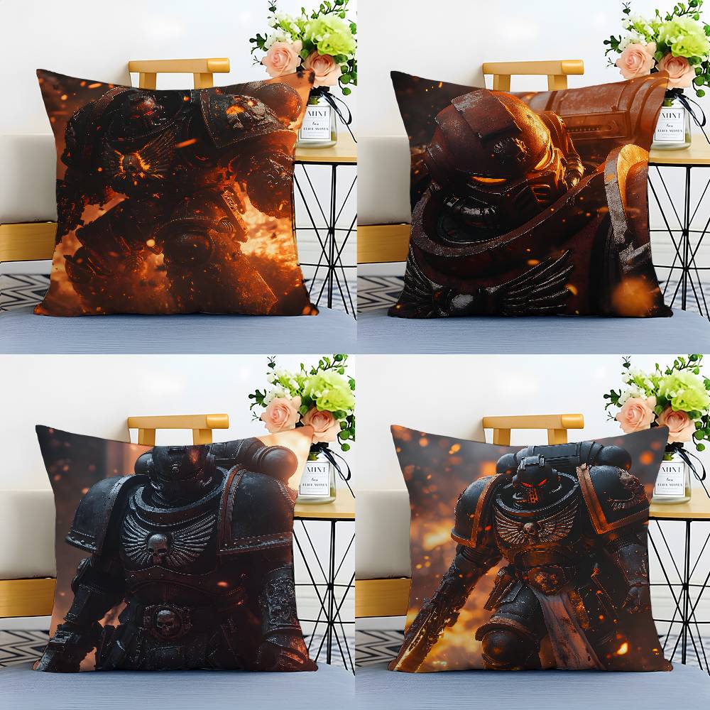 Cool Character W-Warhammer 40,000-MT King Pillow Case Printing Pillowcase Living Room Sofa Cushion Cover Bedroom Room Decor