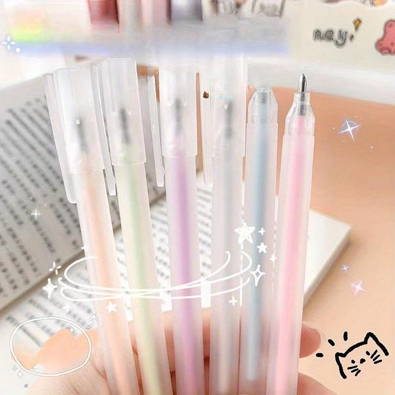 6pcs Glue Pen Candy Color Quick-dry Dot Glue Sticks High Viscosity Dispensing Pen Cute Paper Glue School Stationary
