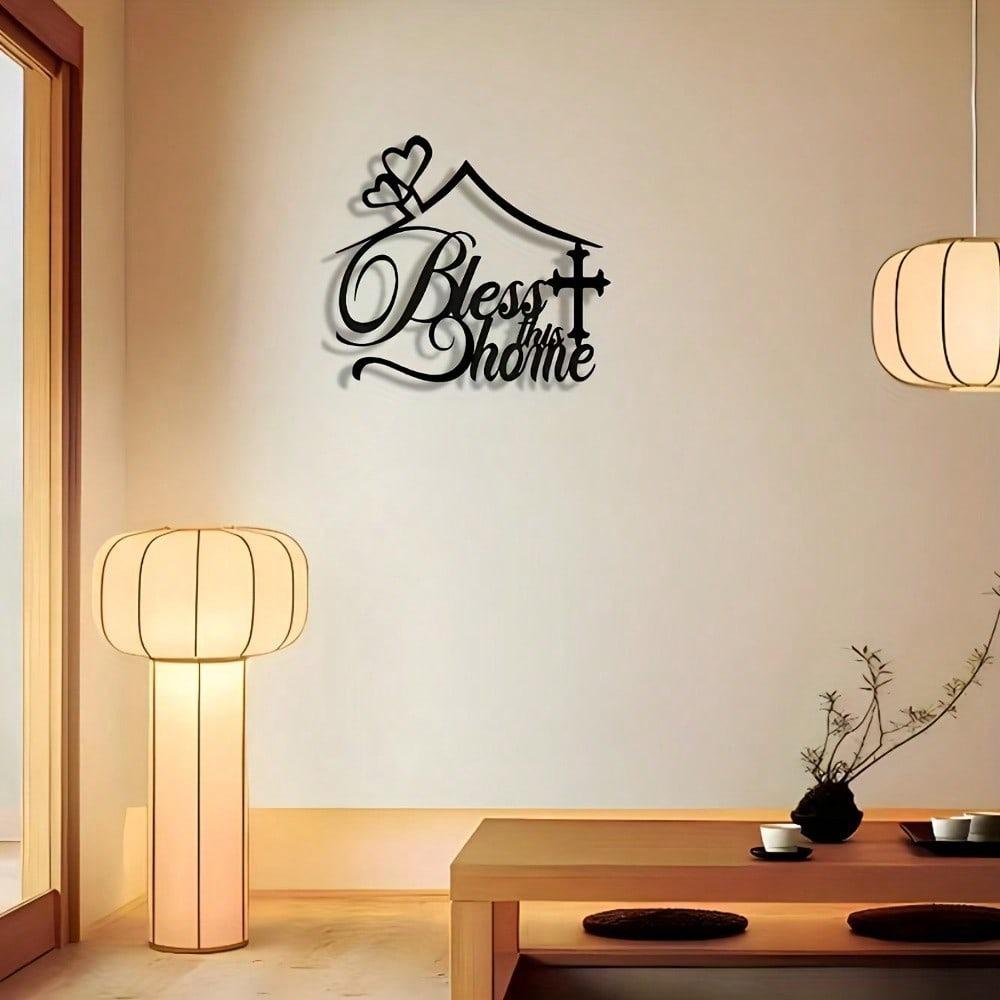 Elegant Metal Welcome Sign Home Wall Decor Modern Housewarming Gift