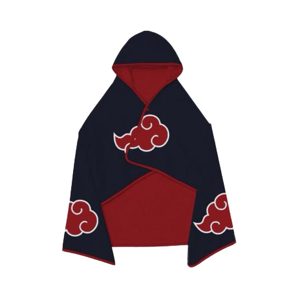 Spao X Naruto Hooded Blanket Black