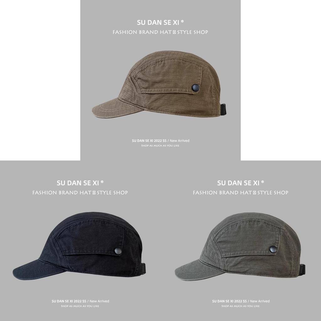 Vintage Cotton Mesh Cap With Embroidered Design For Casual Outdoor Wear