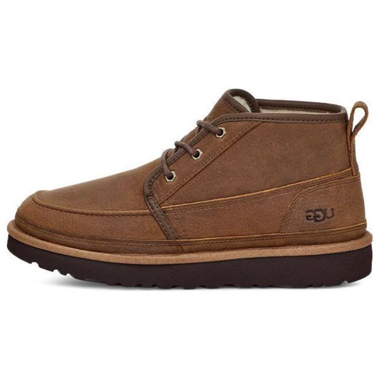 

UGG Fashionable Round Toe Lace-Up Short Boots Men boots Brown 1130719-TLTH