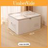 Cotton Linen Foldable Clothes Storage Box With Lid For Bedroom Organization