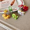 1Pcs Cute Resin Pony Key Ring Cartoon Year Of The Horse Keychain Bag Decor Accessories New Year Pendant Small Gifts
