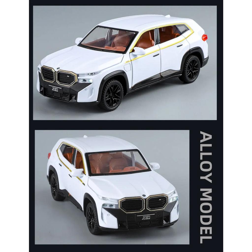 1/32 BMW Der XM SUV Legierung Sportwagen Modell Diecast Metall Spielzeug Neue Energie Auto Fahrzeuge Modell Simulation Ton und Licht Kindergeschenk