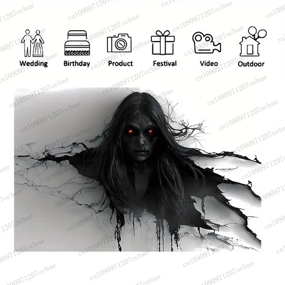 Halloween Zombie Horor 3D Tisk Halloweenová Tapiserie Pozadí Party Domácí Nástěnná Dekorace Perfektní Pro Tématiku Strašidelného Domu