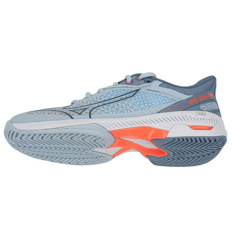 Mizuno Wave Enforce Shock Absorbing Non-Slip Durable Breathable Low-Top Tennis Shoes Women Sneakers Blue Orange 61GA227104