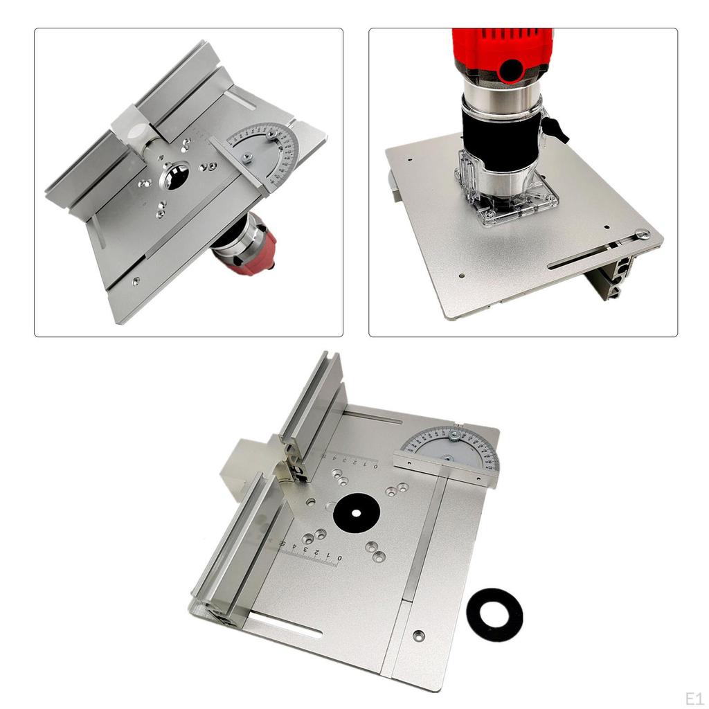 Aluminium Table Insert Plate Fence Sliding Brackets for Woodworking Benches