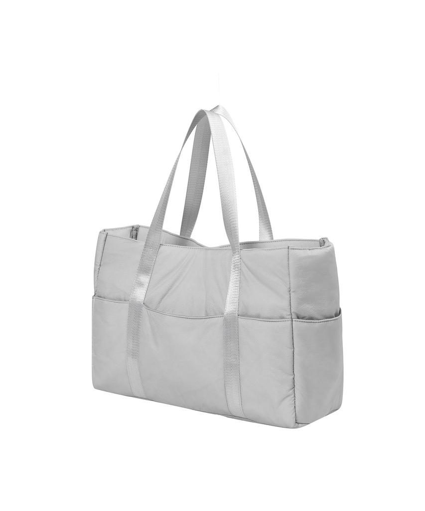 Hanahi Puffy Tote Bag Grey