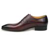 Fashion Summer Loafers For Men Monk Strap Italy Style Business Wedding Evening Office Male's Footwear Comfortable Luxury Sandal Wine Red