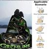 1pc Gremlins Blanket Lightweight Flannel Throw For Sofa, Bed, Travel, Camping, Livingroom, Office, Couch, Chair, And Bed
