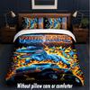Monster Truck Theme Custom Text Or Name 3Pcs Bedding Set,1 Flat Sheet & 2 Pillowcases Personalized Home Bedding