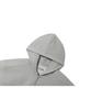 Basemoment Rivet Crop Zip-Up Hoodie (Heavyweight) Melange Grey