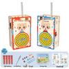 Kids' DIY Wooden Science Walkie-Talkie: 200-Meter Educational Wireless Paging Toy