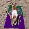 W-Wimbledon Pattern Cartoon Beach Towel Cute Kawaii Room Decor Bath Girls Children Hand Towels For Bathroom Shower