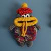 Hand Knitted Key Cover Pull Out Key Holder Handmade Craft Key Pouch  Bag Accessory