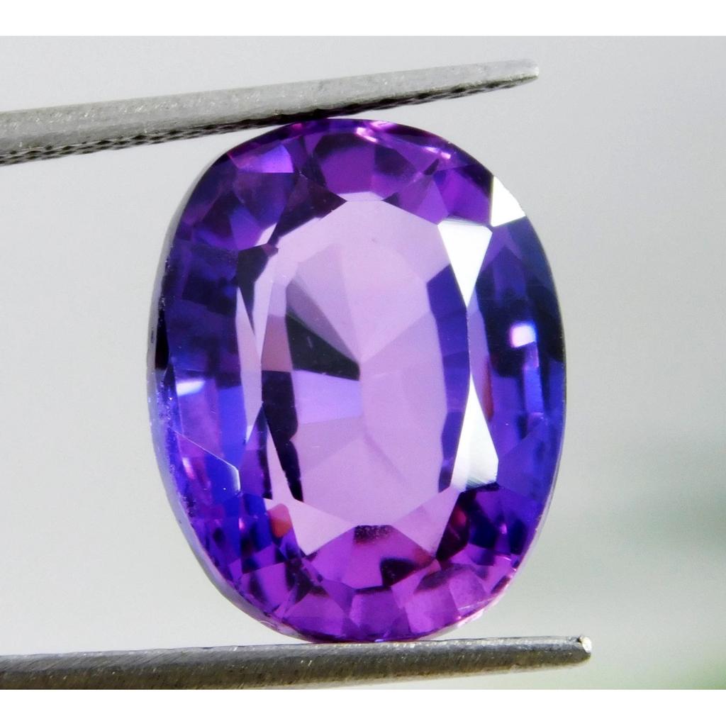 Certified Rare 9.60 Ct Natural Purple Sapphire Oval Cut Loose Gemstone