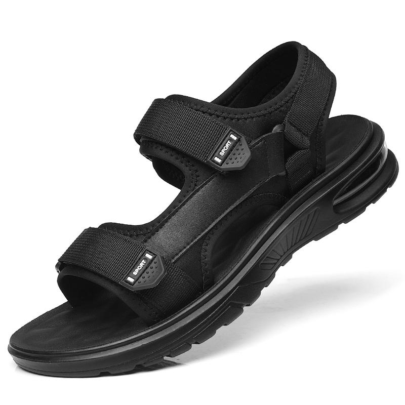 Fashion 2025 New Men Antiskid Thick Bottom Sandals Casual Leather Summer Beach Walking Shoes Comfy Sandals Outdoor Flat Designer Shoes