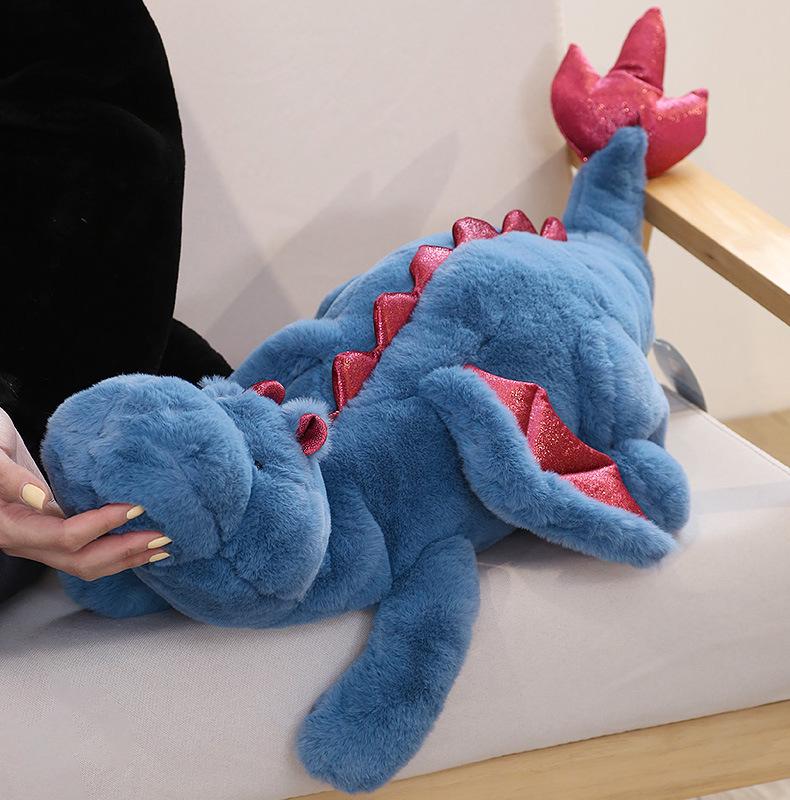 Large Plush Flying Dragon Dinosaur Pillow Doll - Soft & Huggable