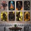 Dark Souls 1 2 3 Metal Decor Poster Vintage Tin Sign Metal Sign Decorative Plaque for Pub Bar Man Cave Club Wall Decoration
