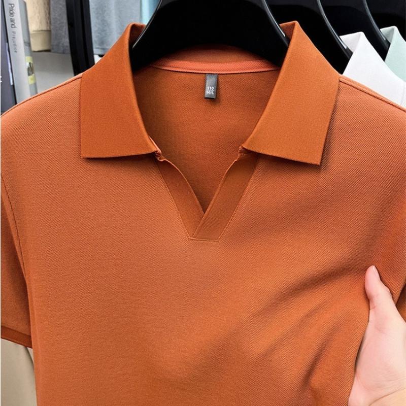 Polo Shirts for Men Short Sleeve V Neck Polo Lightweight Summer Casual Polo Shirts