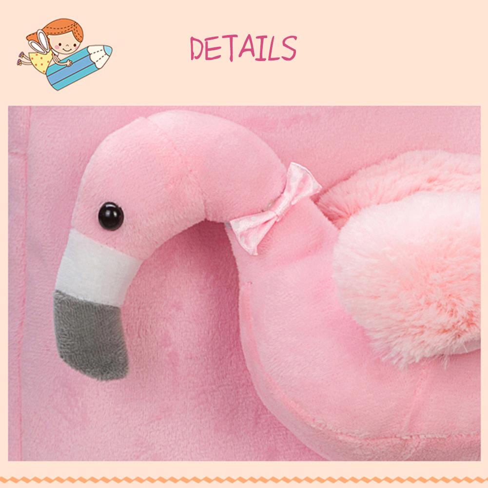 Cute 3D Flamingo Backpack Children School Backpacks with Leash Safety Harness for Girls Boys