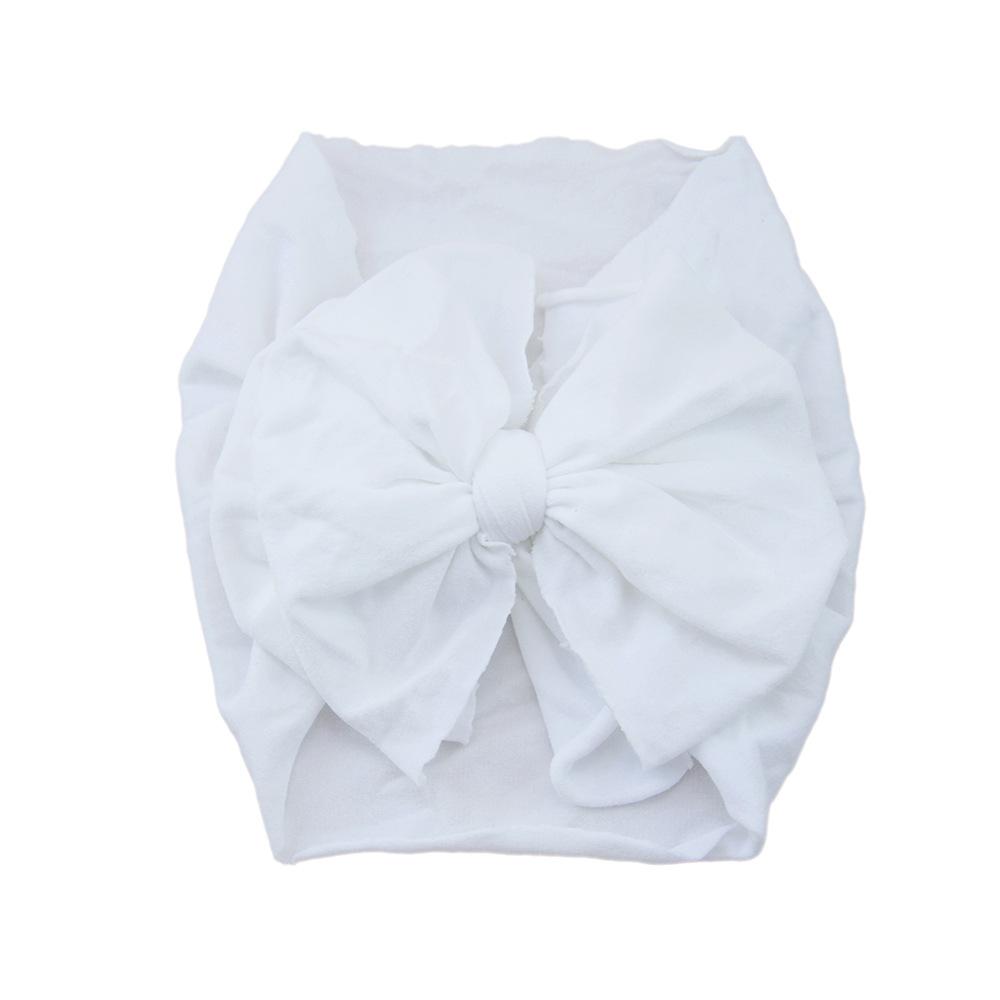 Baby Hair Accessories Nylon Big Bow Children'S Headband Super Soft Wide Headband Baby Stockings Headband