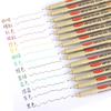 14 Colors Brush Micro Waterproof Fineliner Pen Set Ink Fine Point Pen Sketching Anime Artist Illustrating  Drawing Supplies