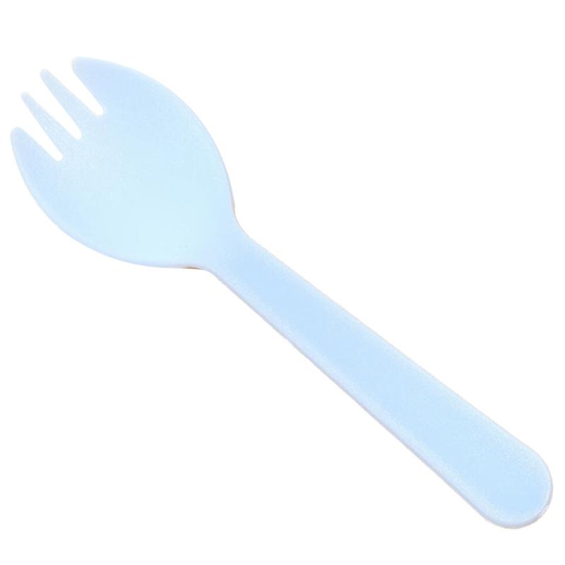 Disposable Plastic Fork And Spoon Individual Packaging For Ice Cream And Yogurt Fruit Salad Fork And Spoon