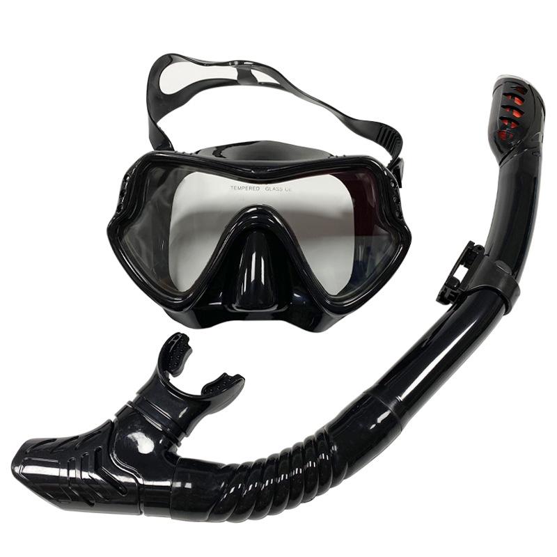 Unisex Large Frame Silicone Diving Mask & Snorkel Set