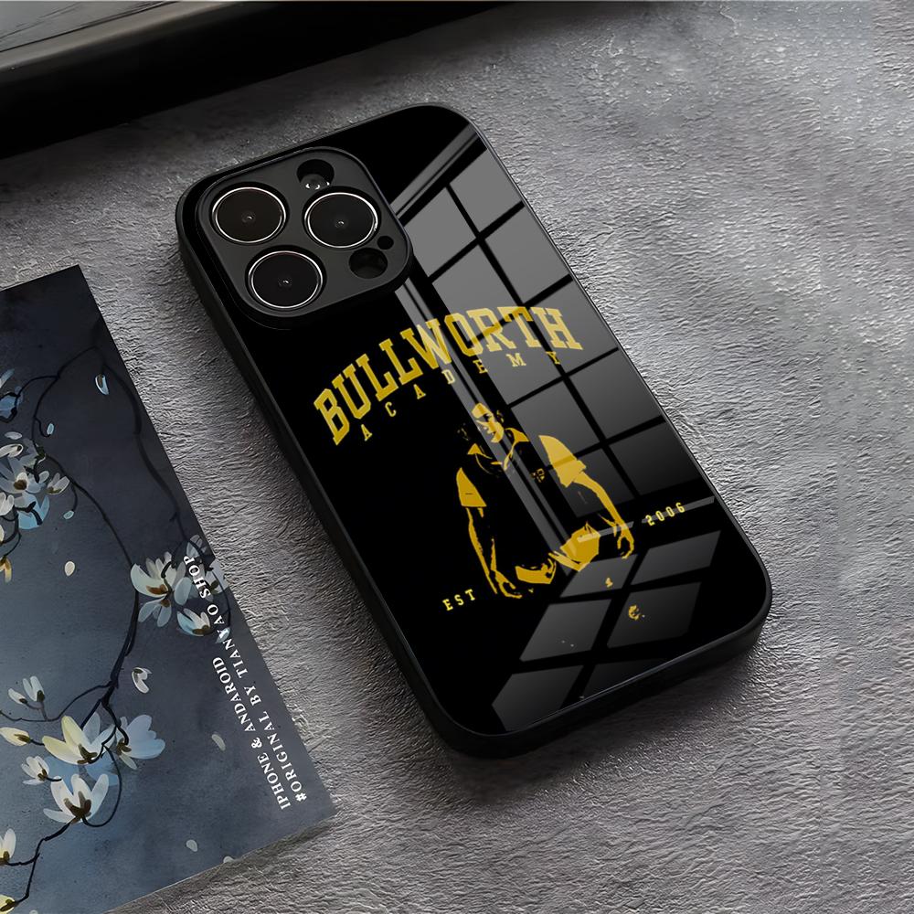 

B-BullyS GAME Phone Case For IPhone 17 Air 16 E Pro Max 15 14 13 Mini 12 Pro 11 Max Plus Black Glass Cover iPhone 11ProMax