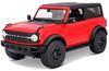 Maisto 31456 2021 Ford Bronco Wild Track Red Top Special Edition Diecast Model Car 1/18